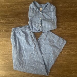 Target Blue Striped Women’s Pajama Set